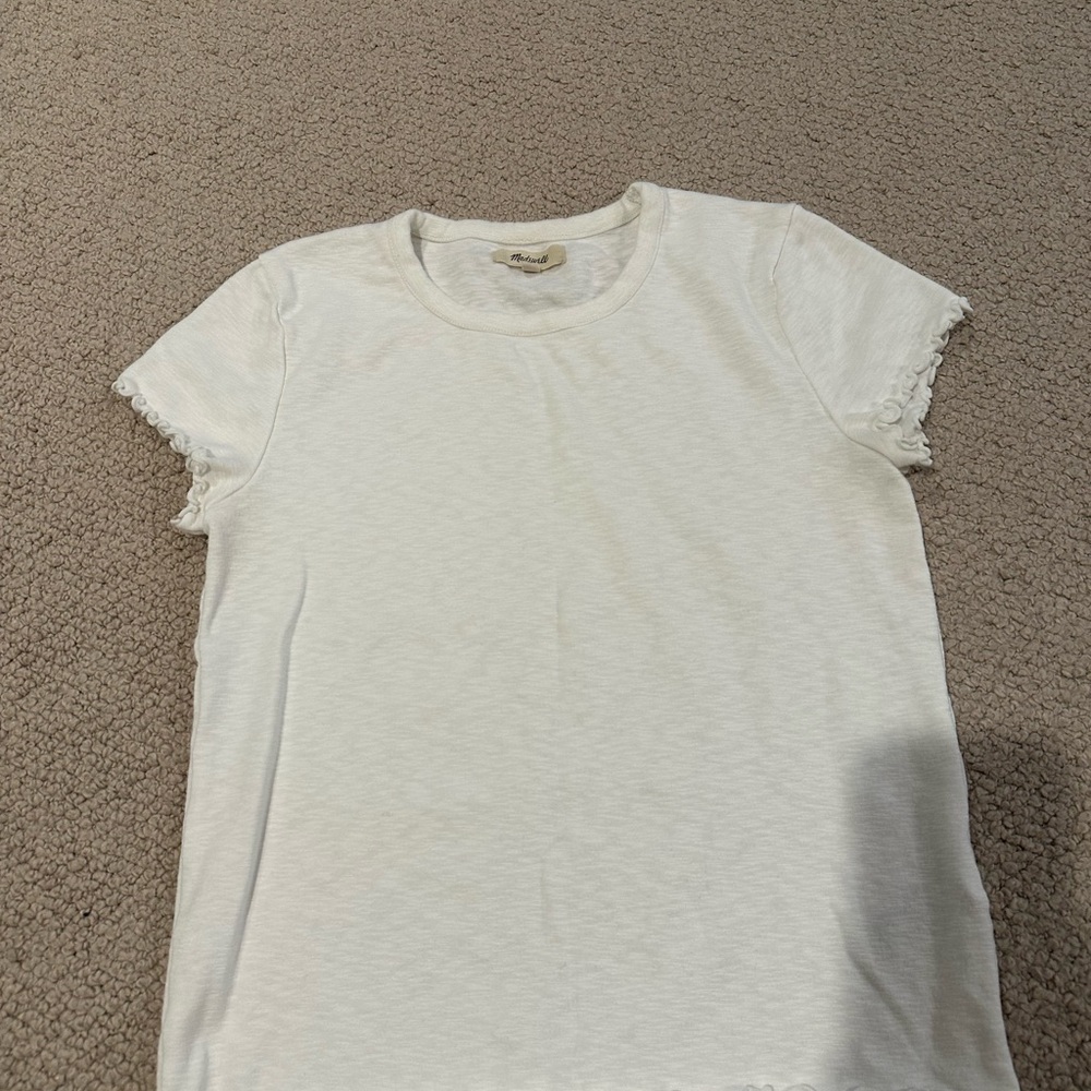 Madewell Ruffle Baby Tee